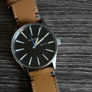 Nixon “Sentry” day + date 100m Japanese quartz watch